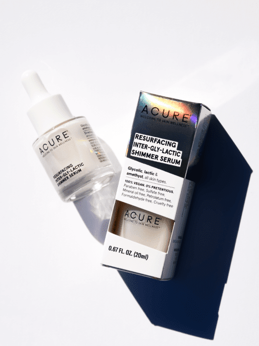 Acure Resurfacing Inter-Gly-Lactic Shimmer Serum (20 mL)